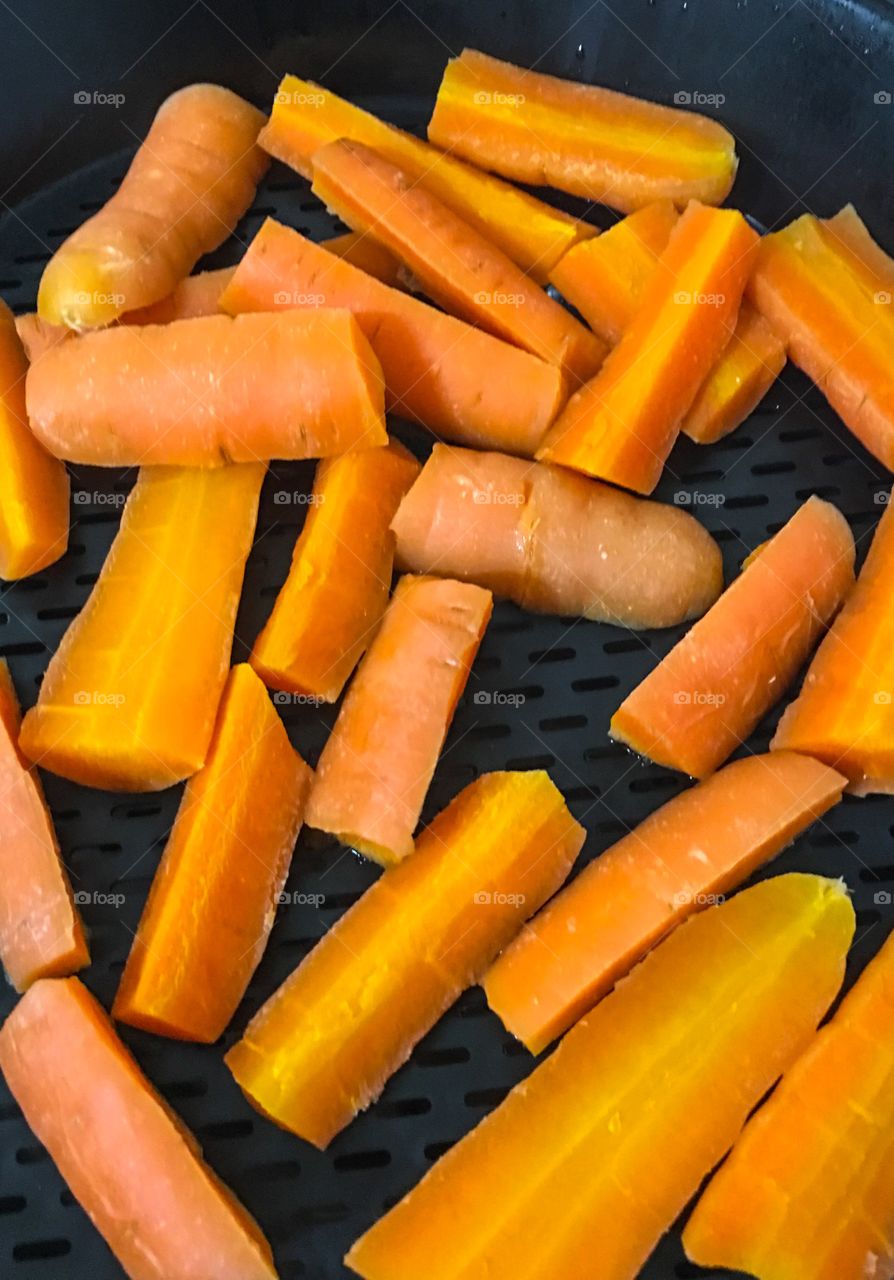 Steaming carrots