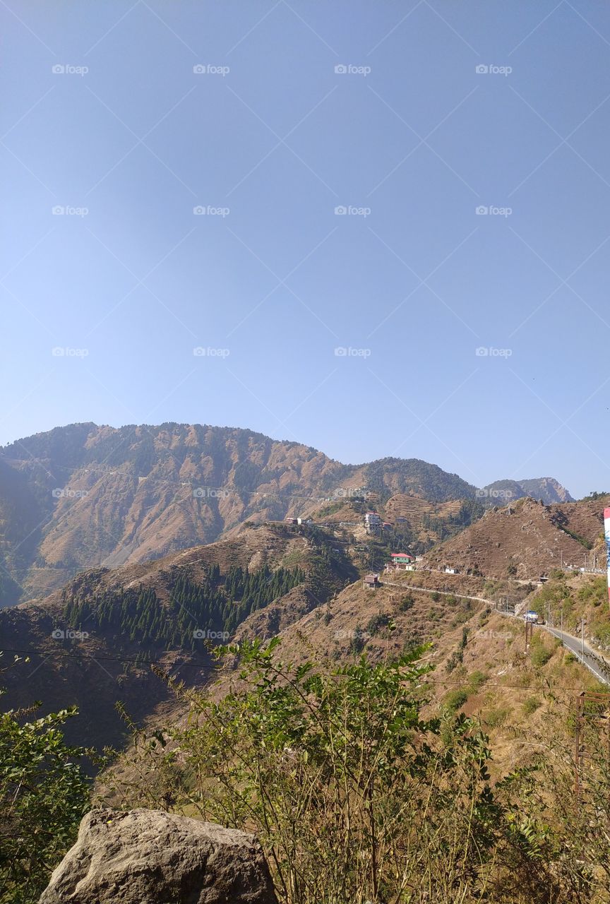 Mountain view on the way to Uttarkashi