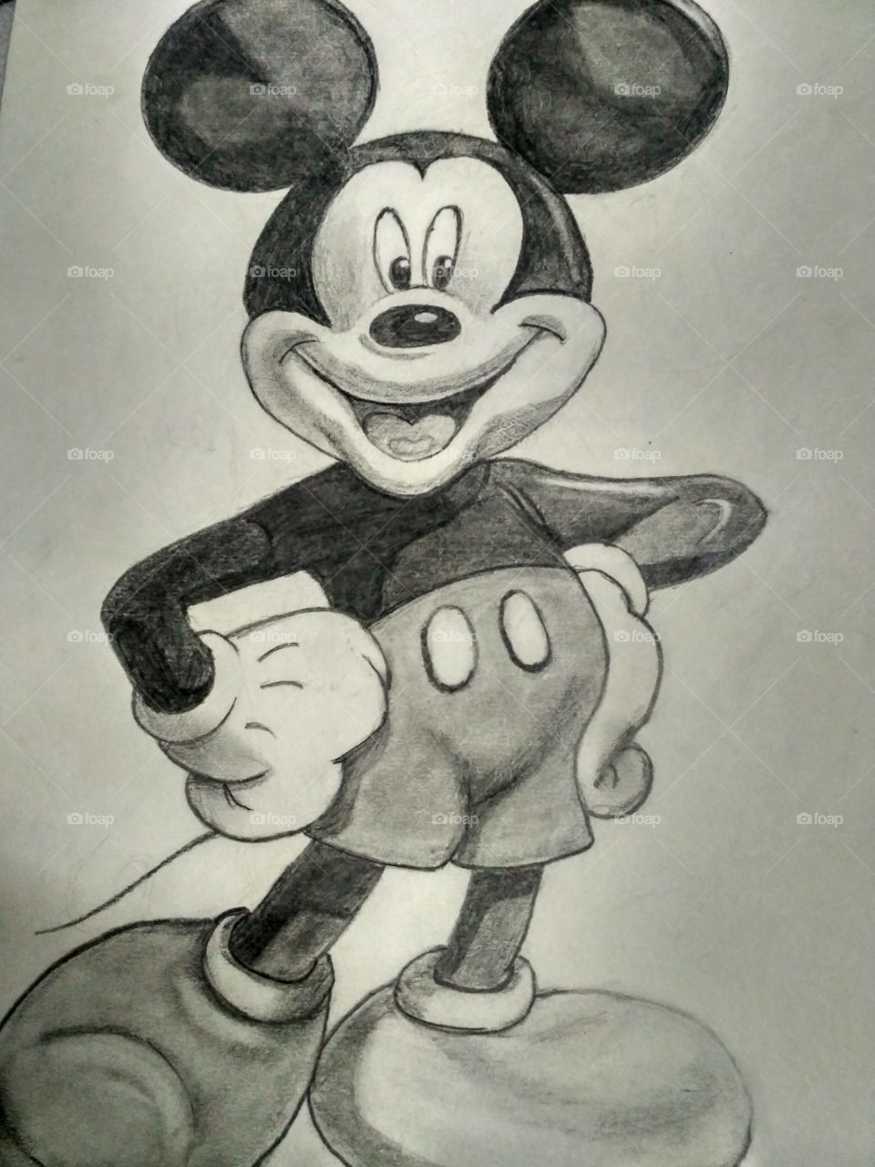 Mickey Mouse hand made sketch