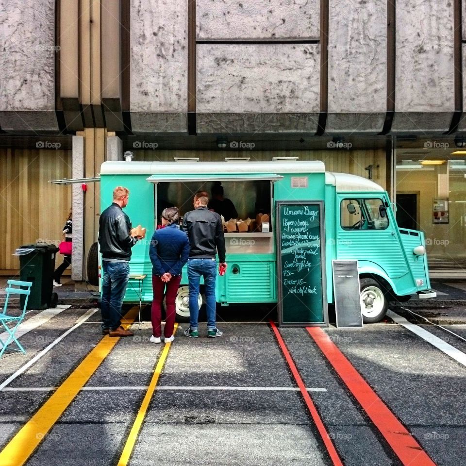 food truck. street food truck in gothenburg