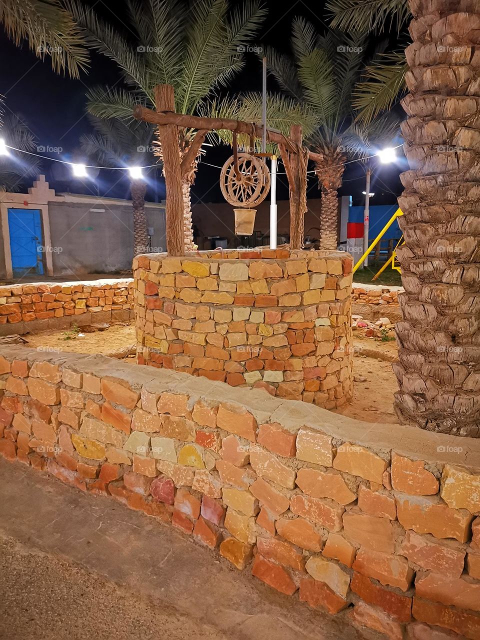 The place of extracting water from the well is not used to irrigate crops