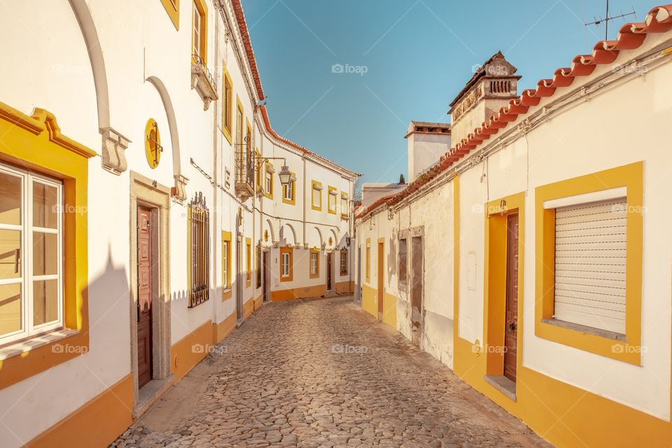 Houses Alley at the city Aveiro Portugal 