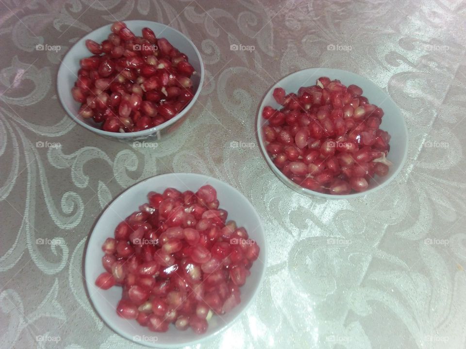 pomegranate grains .