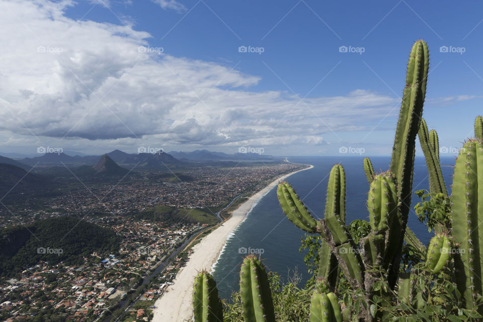 Itaipuacu beach in Rio de Janeiro Brazil.