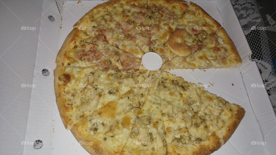 Carbonara pizza pacman style🎃🎃