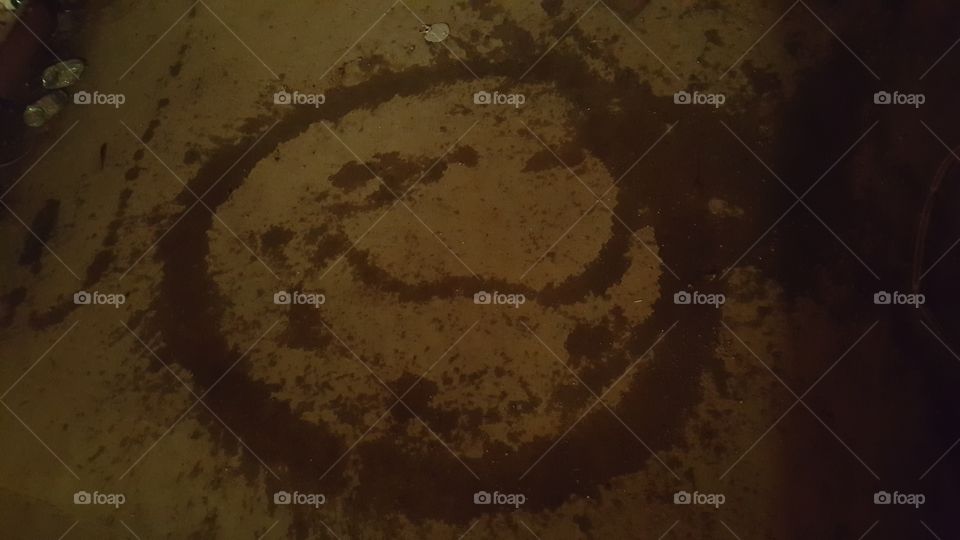 accidental smiley face