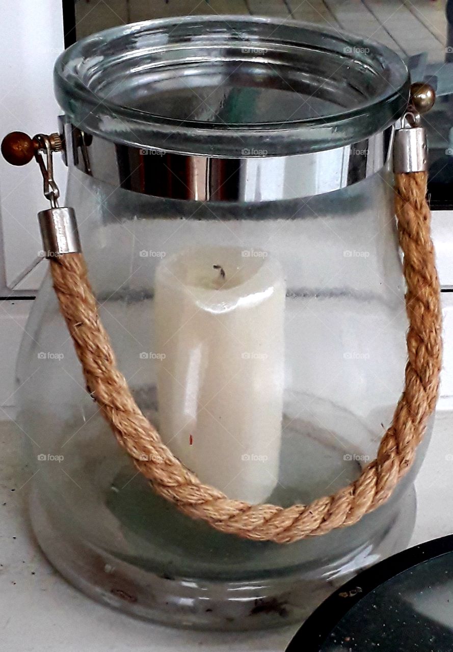 glass candle lantern