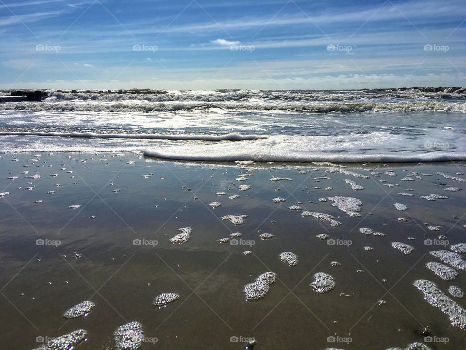 Beautiful Atlantic City Beach in the Summertime 