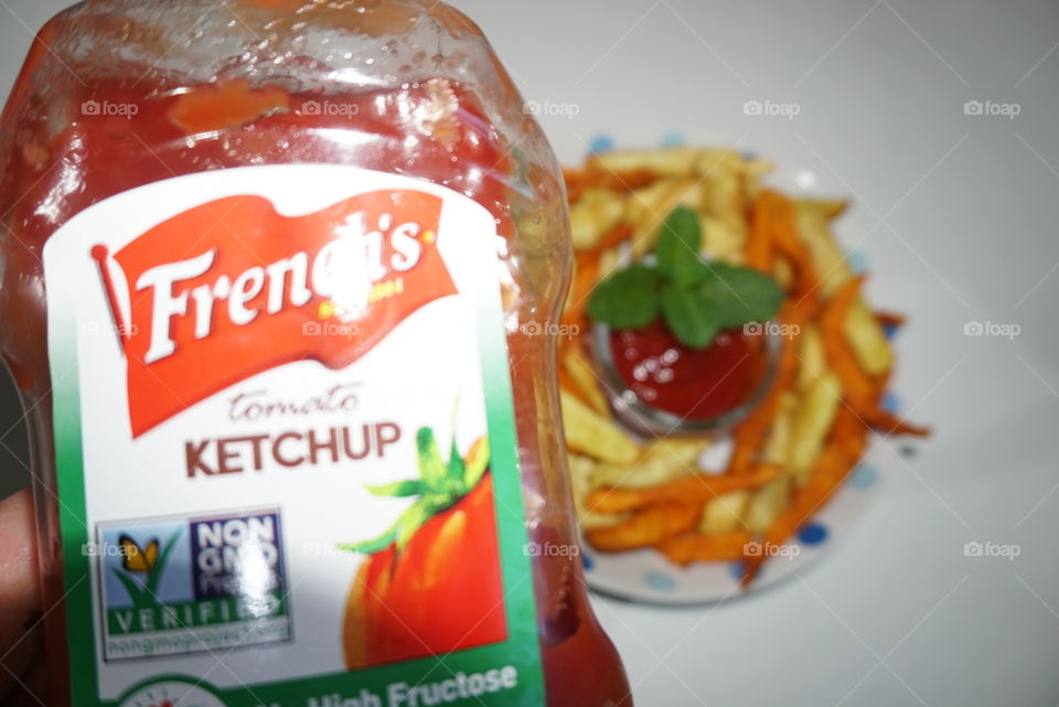 French Fries with French's Ketchup