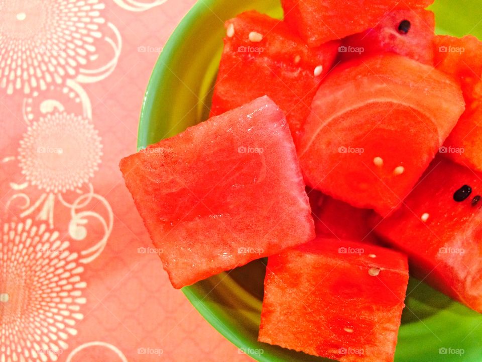 Watermelon Cubes