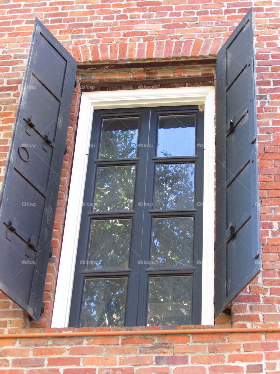 historic windows. in historic Old Town Sacramento