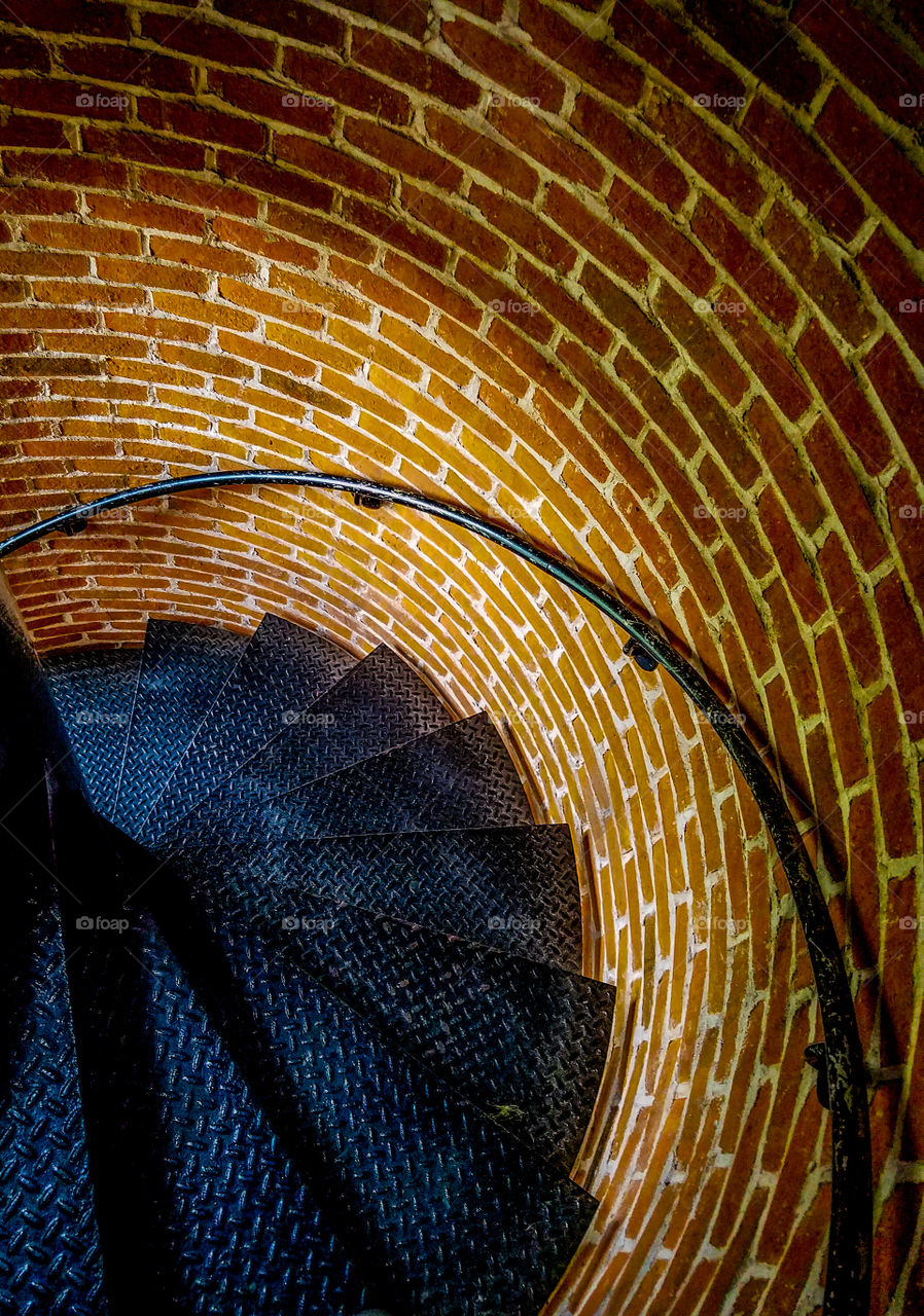 looking down the spiral
