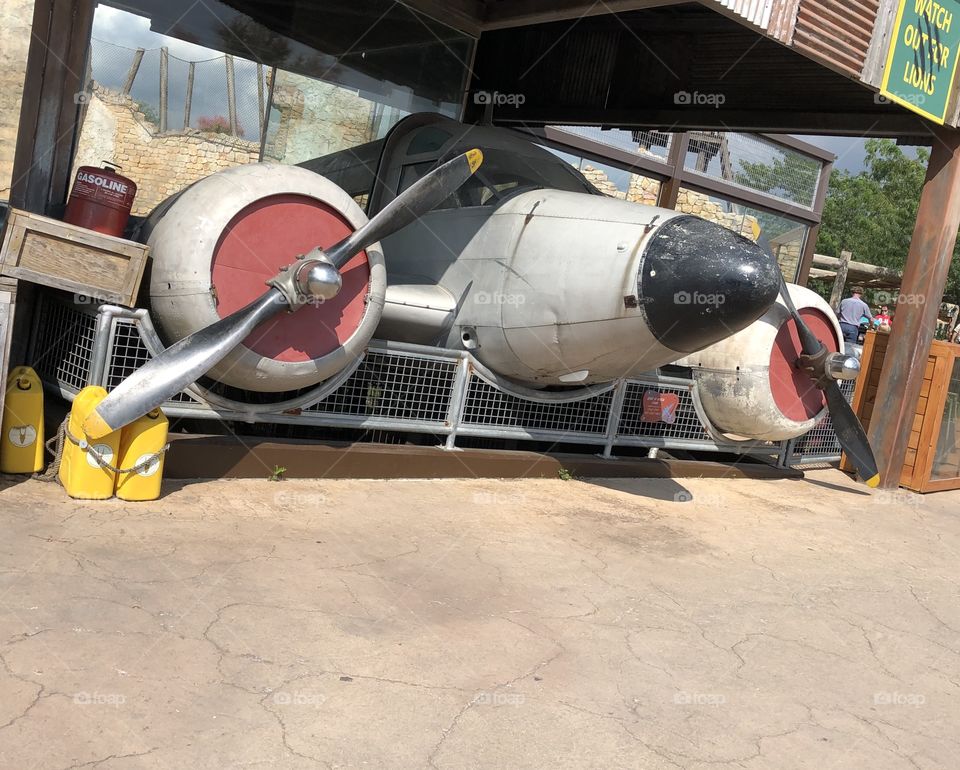 Propeller Plane Crash Landing