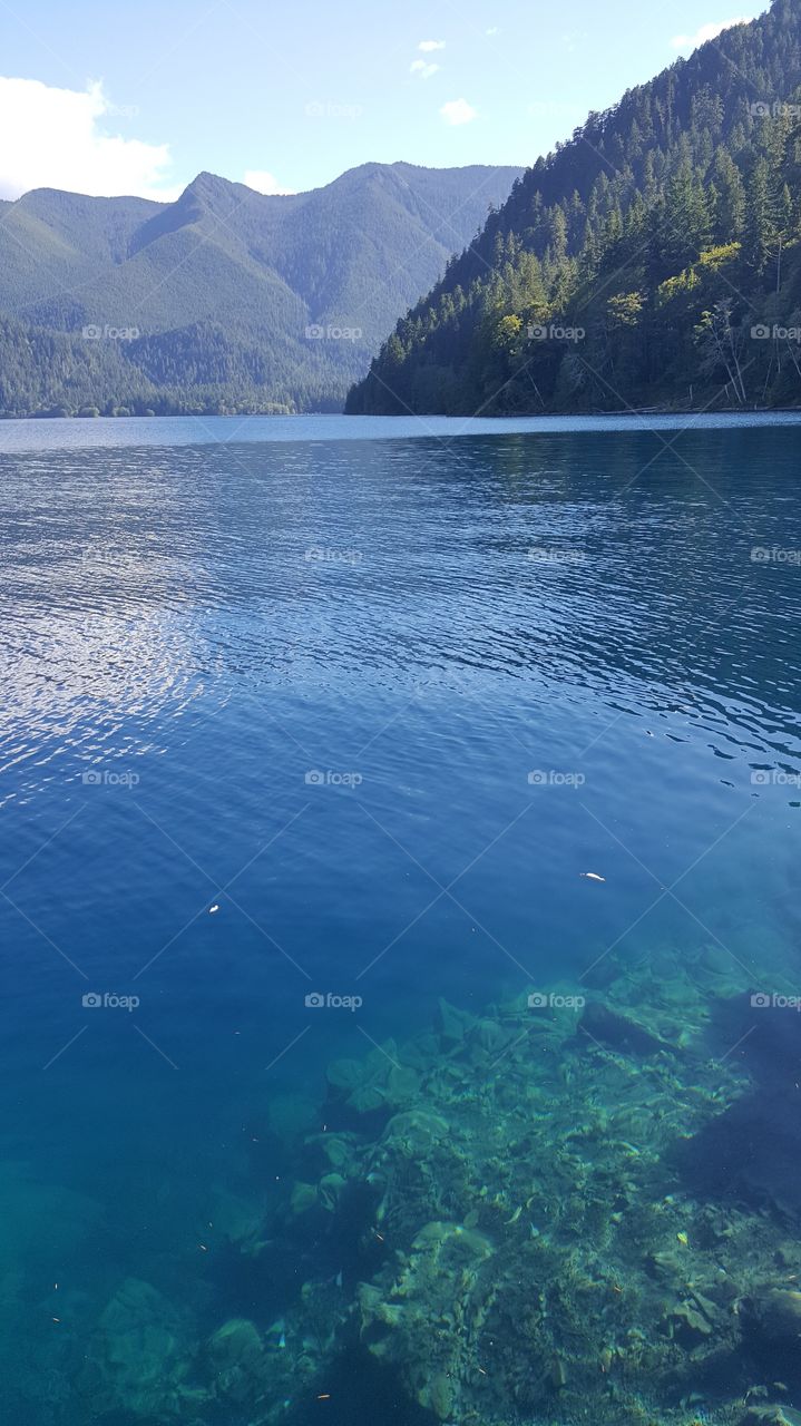 Clear waters of Crescent Lake
