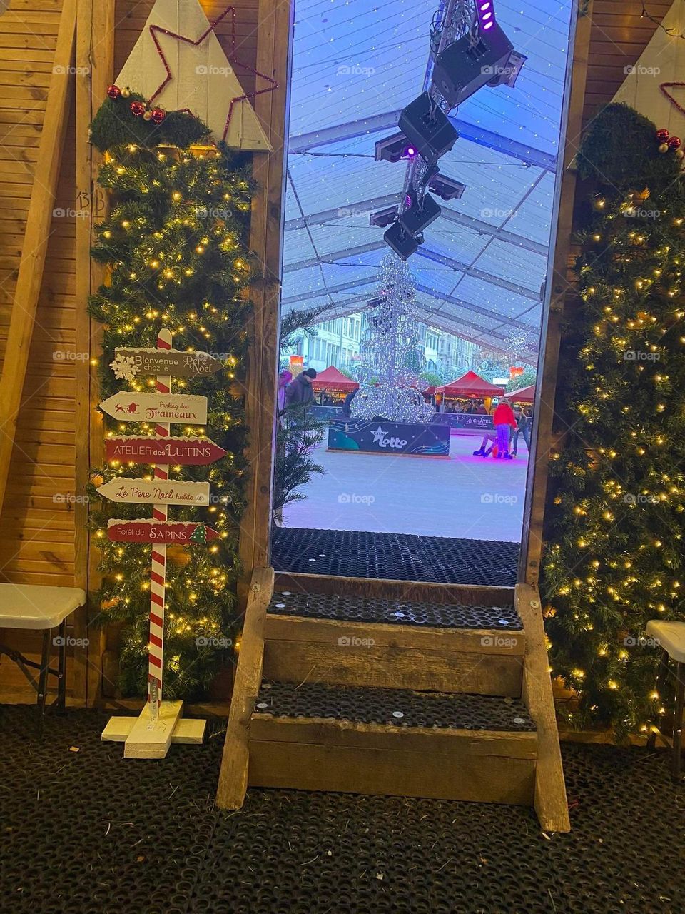 Liège ice rink, Christmas market