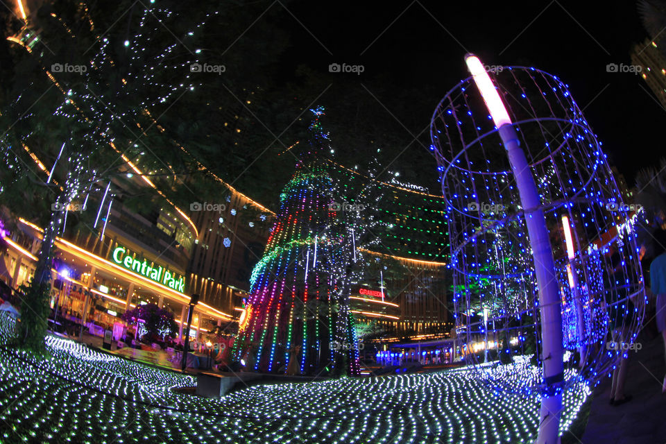 December view at Central Park, Jakarta, Indonesia.