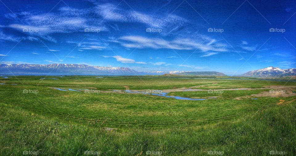 Panoramic view in Iceland