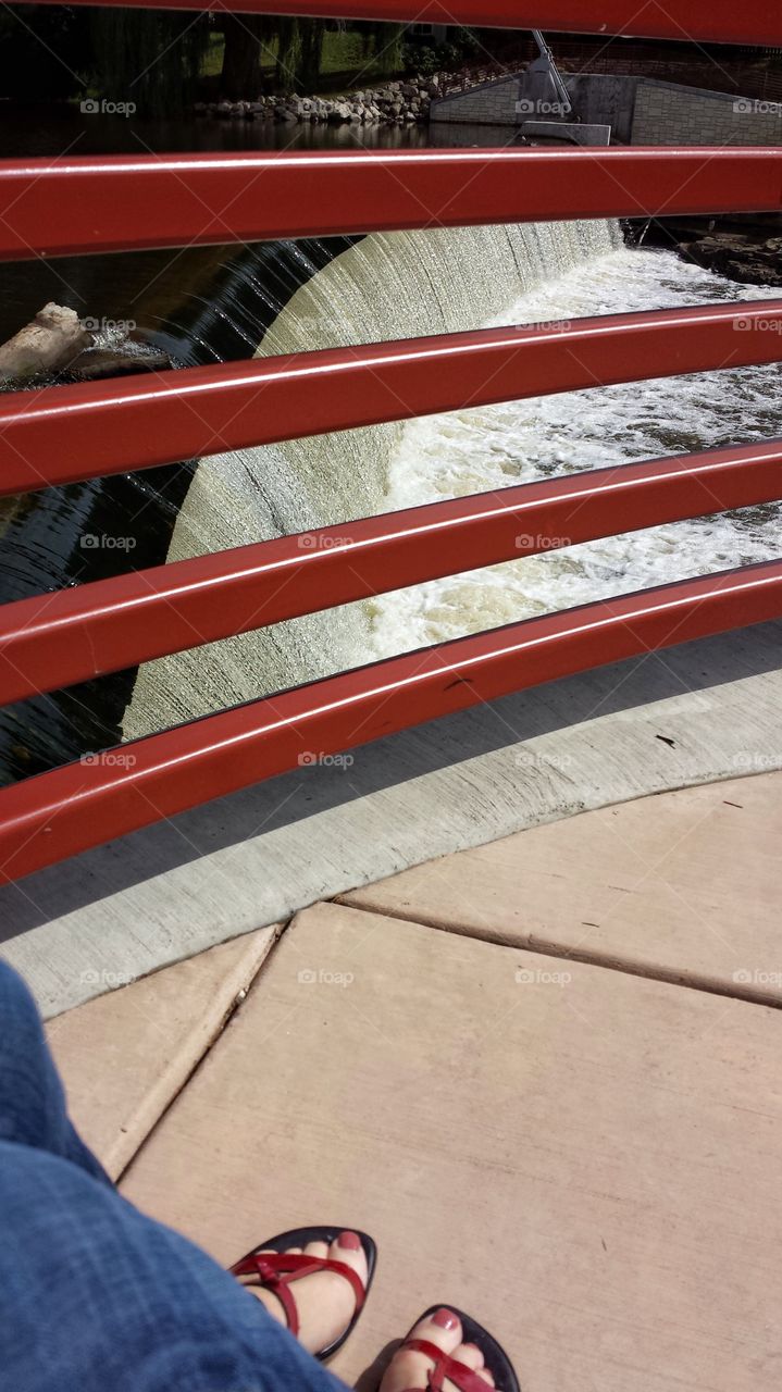 Standing Above the River Falls

