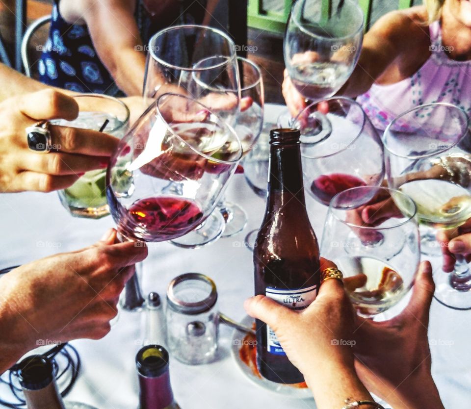 Toasting to friendship