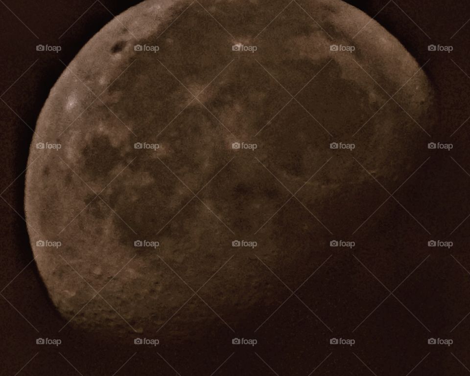 moon zoomed in black and white