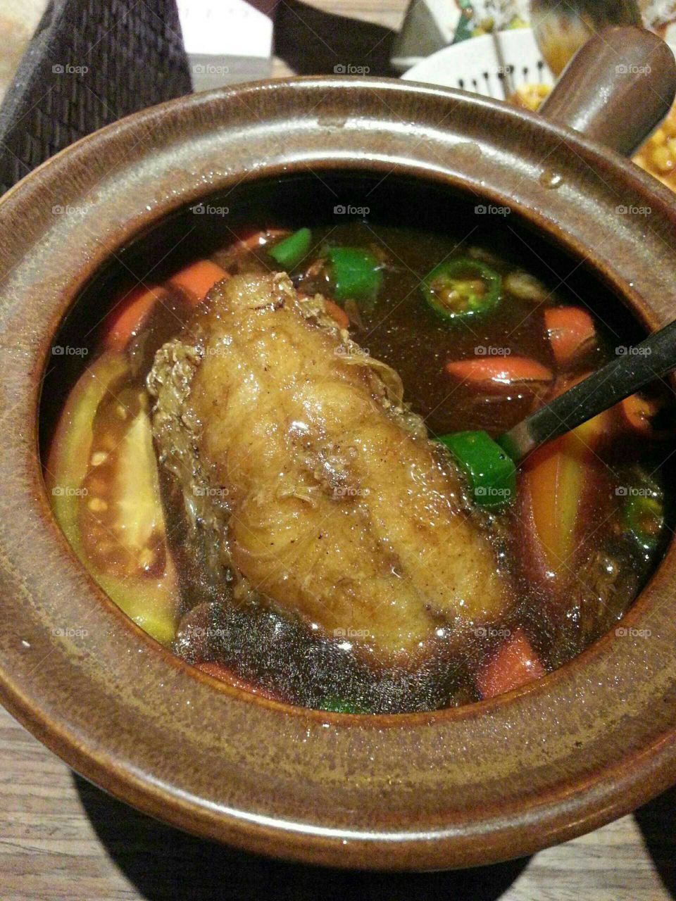 Pindang Fish Soup; The sweet and sour taste of the soup is really delicious especially when it is hot