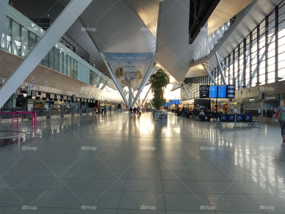 Terminal of Gdańsk Lech Walesa airport