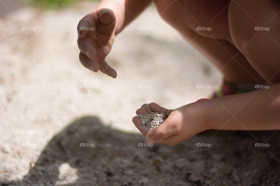 Playing in the sand 