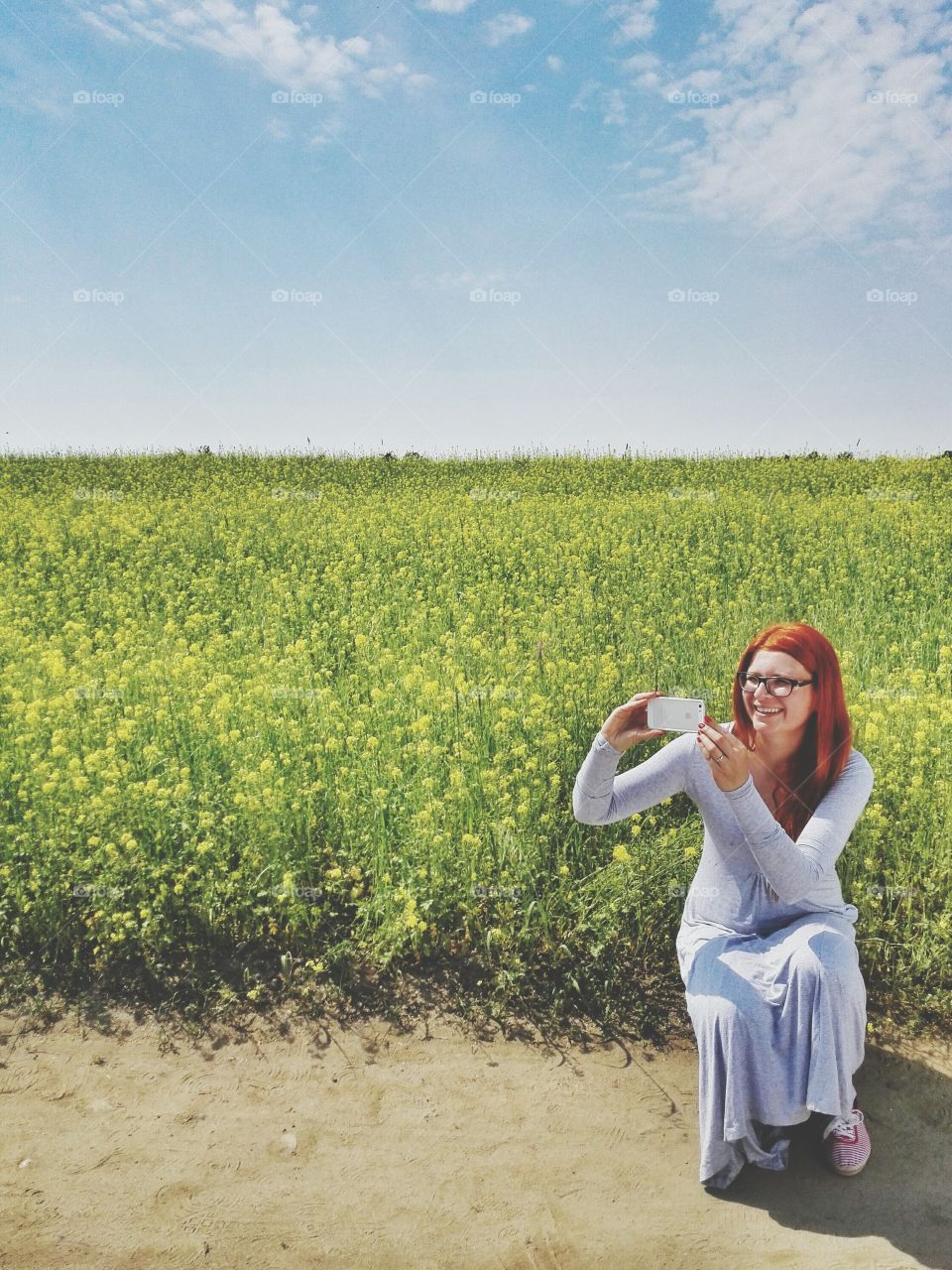 shooting redhead. my wife