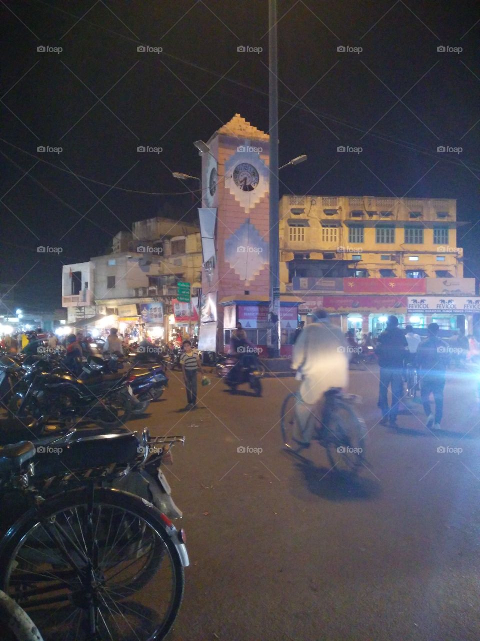 market at night