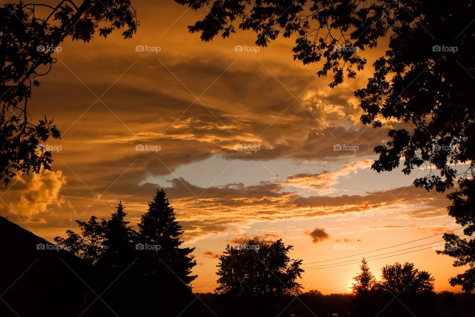 Back Deck Sunset