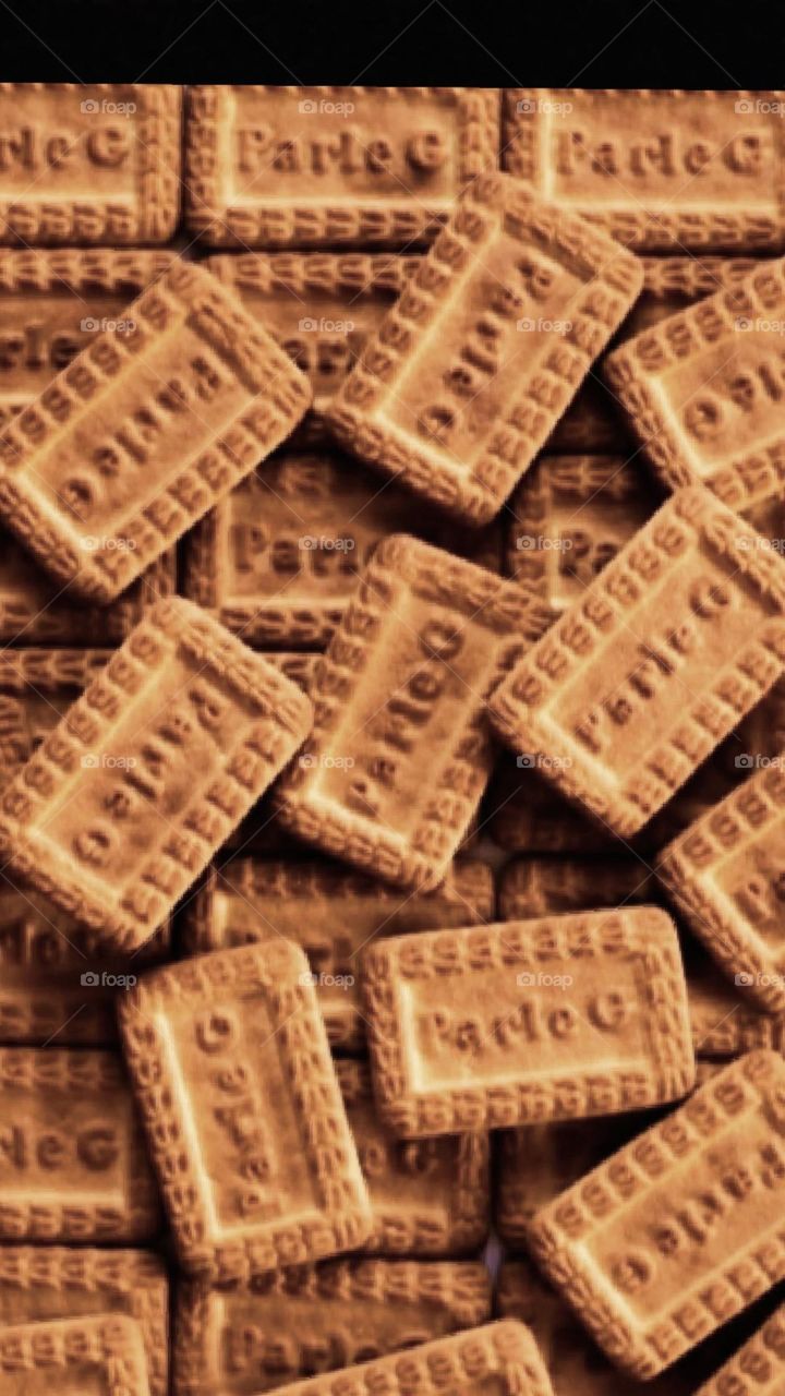 Biscuits, this is Parle G biscuit in India this is most popular biscuit to eat with tea.