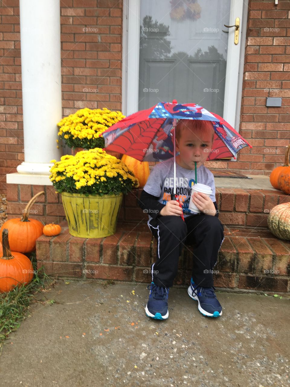 Coffee in the rain 