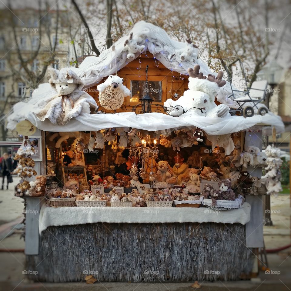 a lovely toy shop in a Christmas market