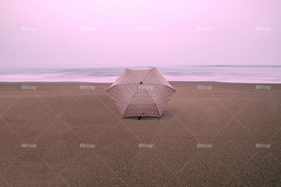 umbrella on the sea