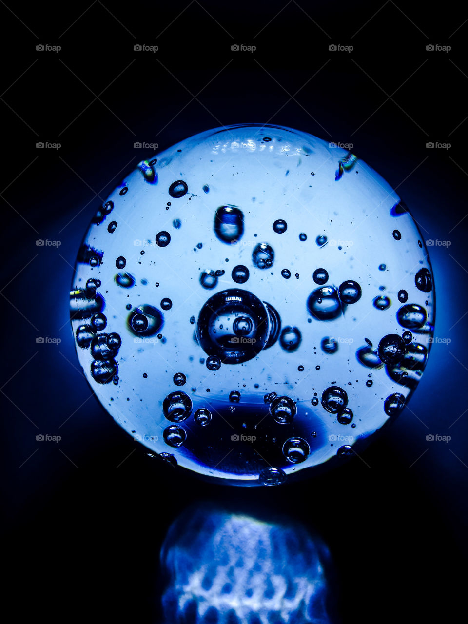 Glowing crystal ball.