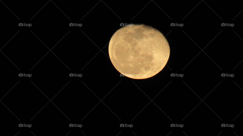 Beautiful full moon in Fortaleza, Ceará - Brazil