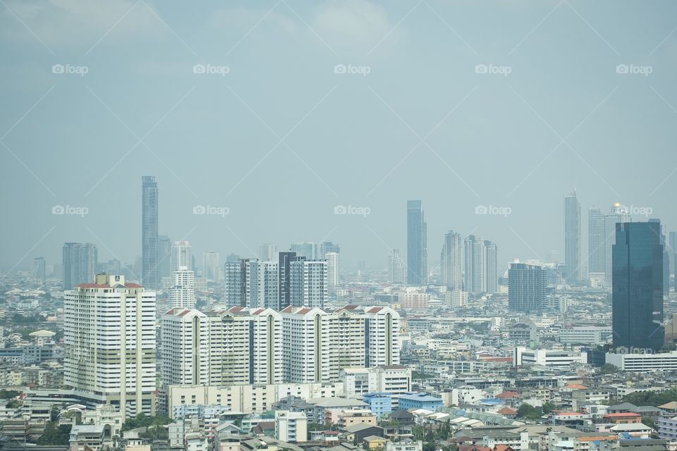 City scape to show PM 2.5 problem