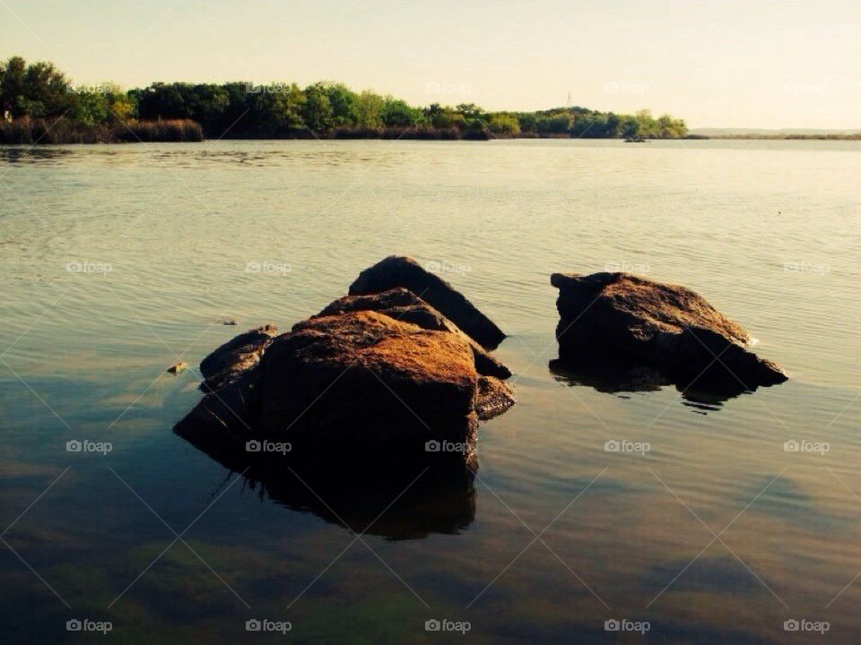 Rocks in Lake