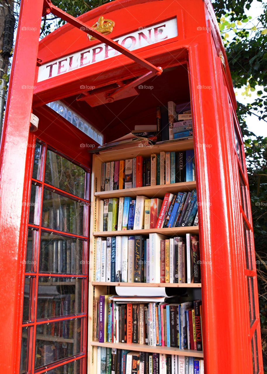 Telephone box library 