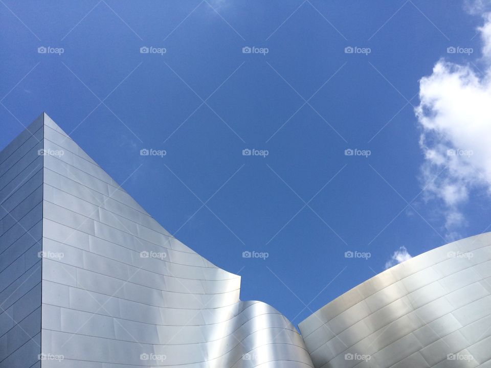 This is a photo I took of the top of the Walt Disney Concert Hall in downtown L.A.