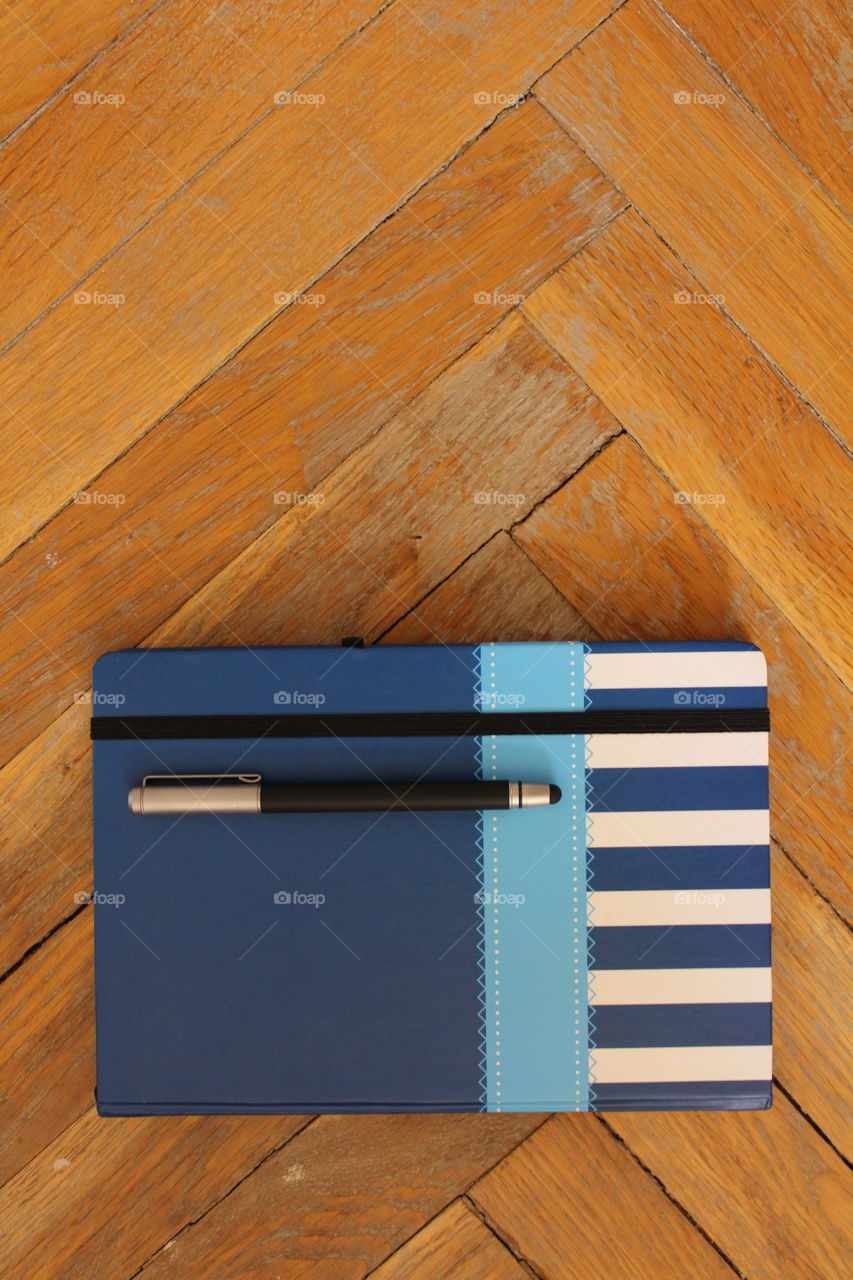 notebook and pen