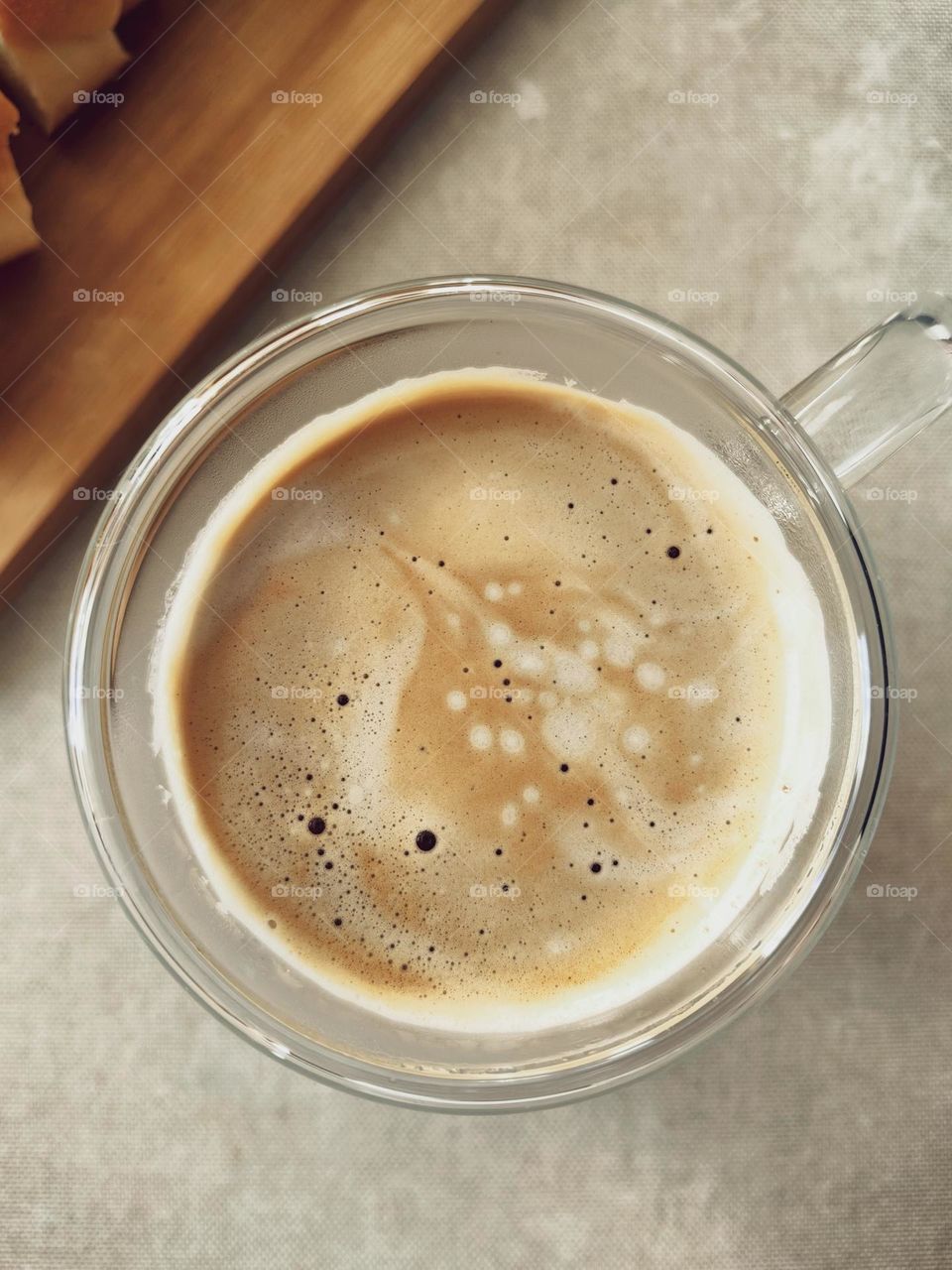 Freshly brewed coffee in a mug