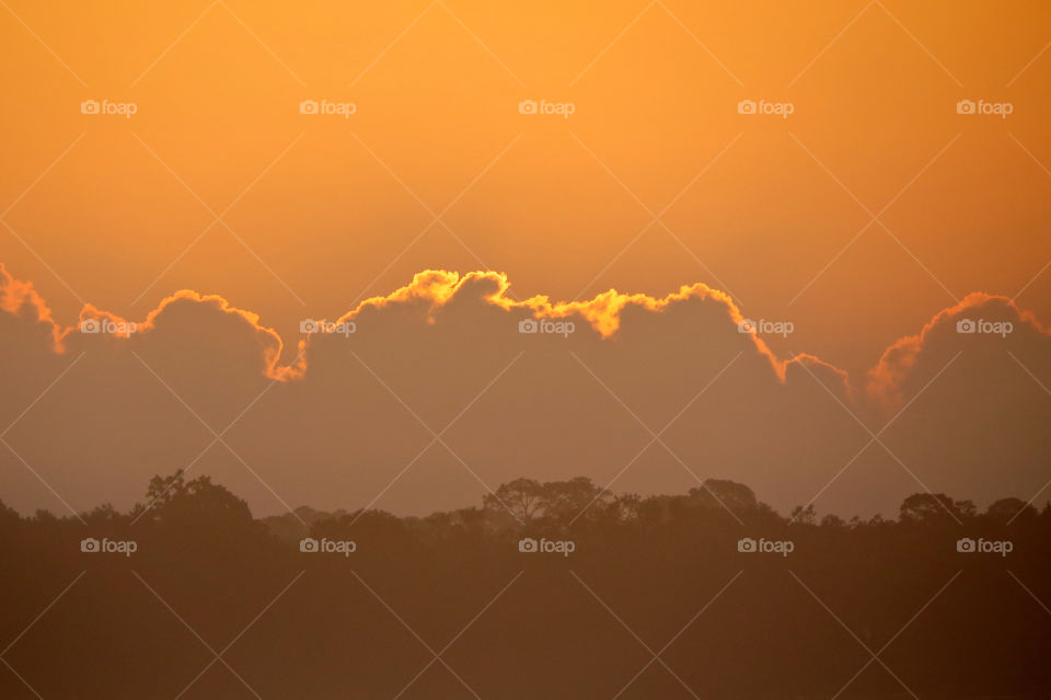 Sunrise with clouds 