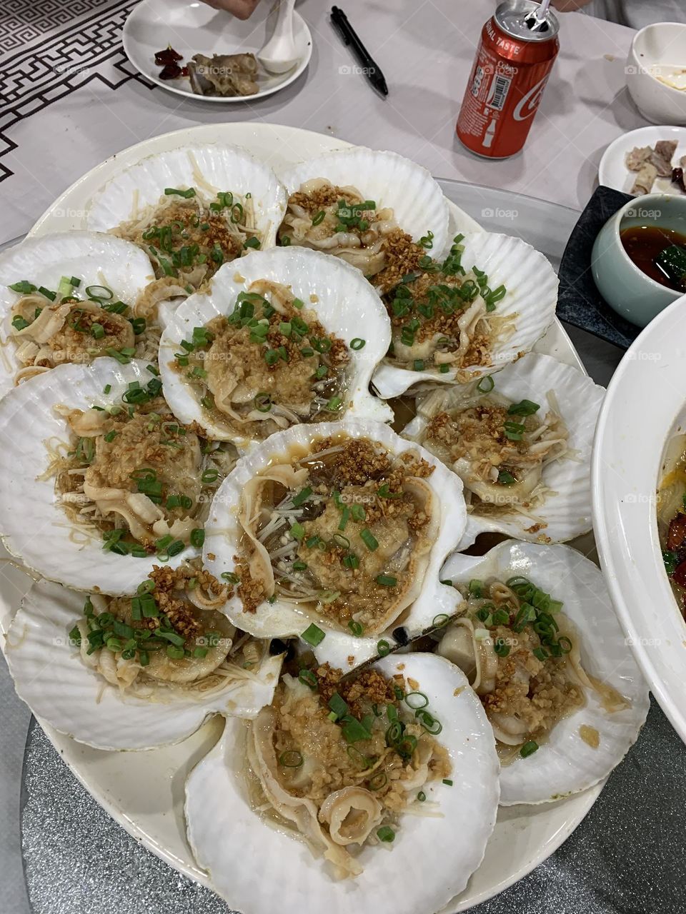 Garlic Steamed Scallops