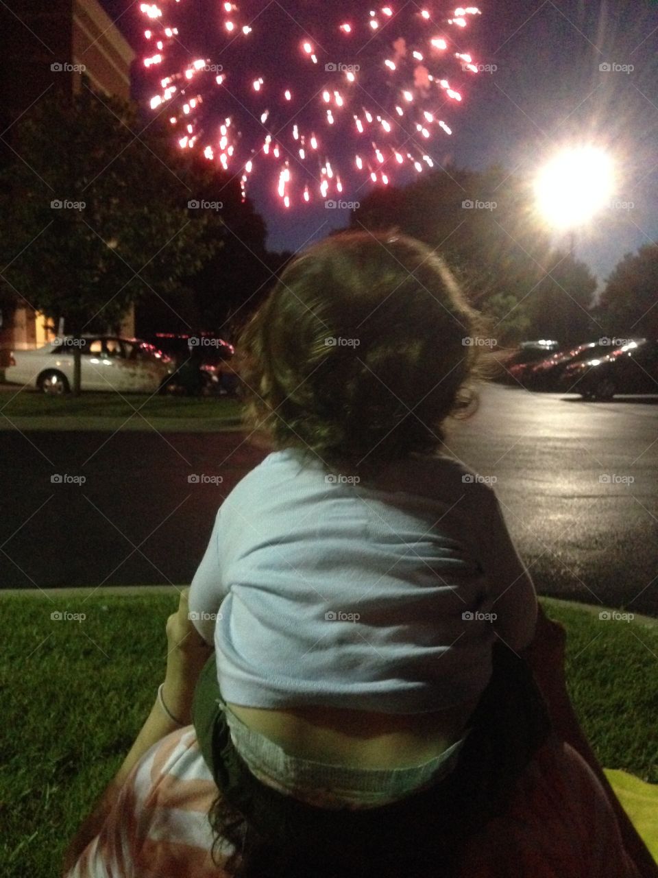 Enjoying the fireworks