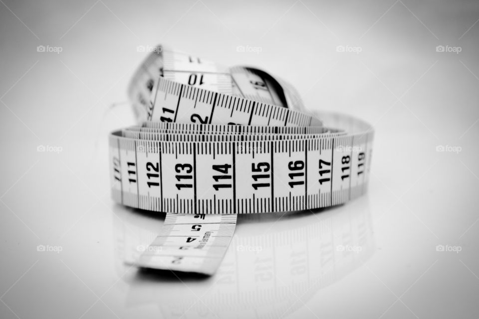 Close-up of a tape measure