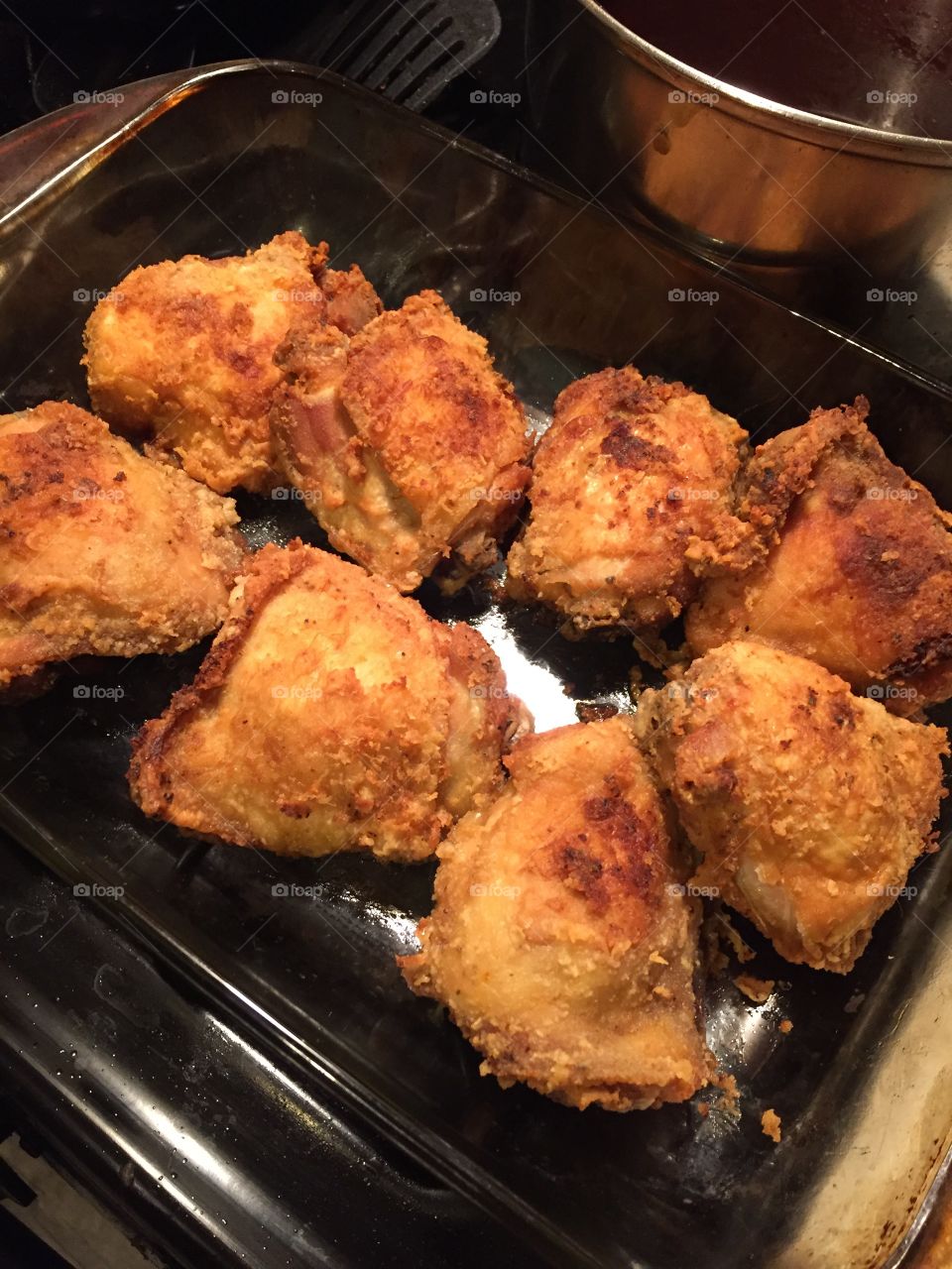 Synclair’s extra crunchy fried chicken thighs! 