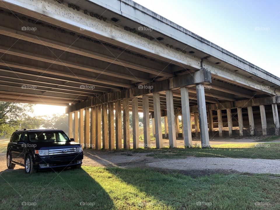 Ford Flex Under Bridge
