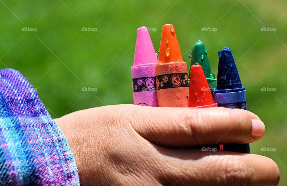 The color selections of the day are wet. 