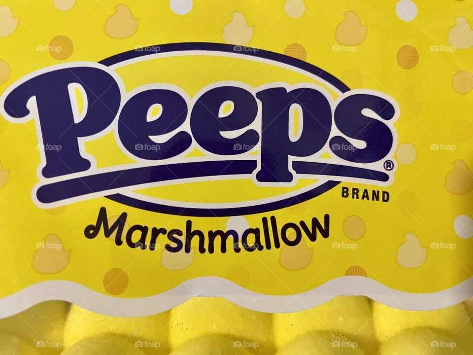 A package of marshmallow Peeps